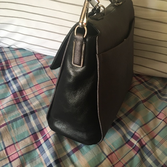 Coach Madison Saffiano Leather Flap Satchel 25167 - Picture 4 of 10